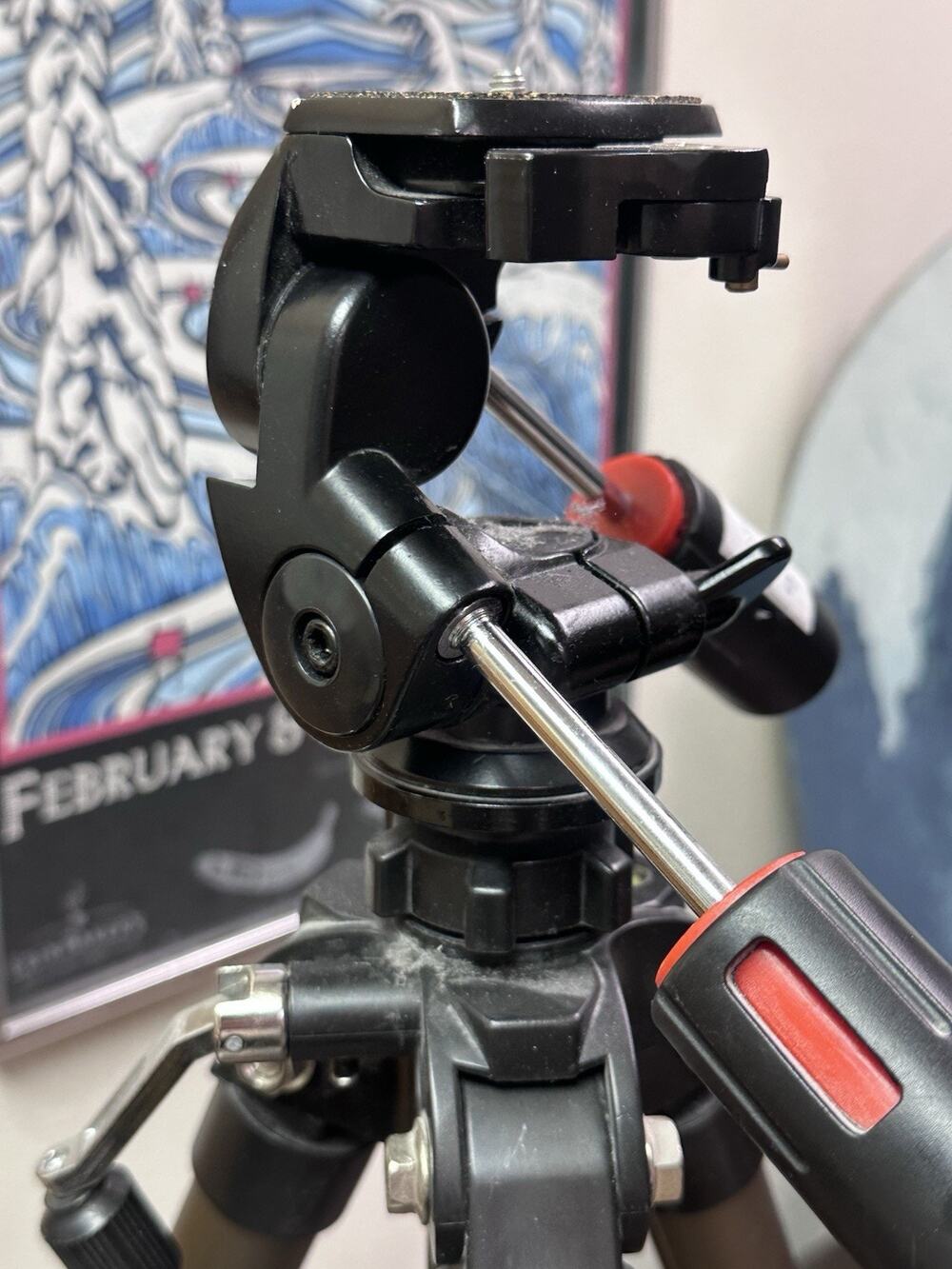 Promaster SHD Camera Tripod 3-Way Tilt Head Quick Release Plate Champagne Gold